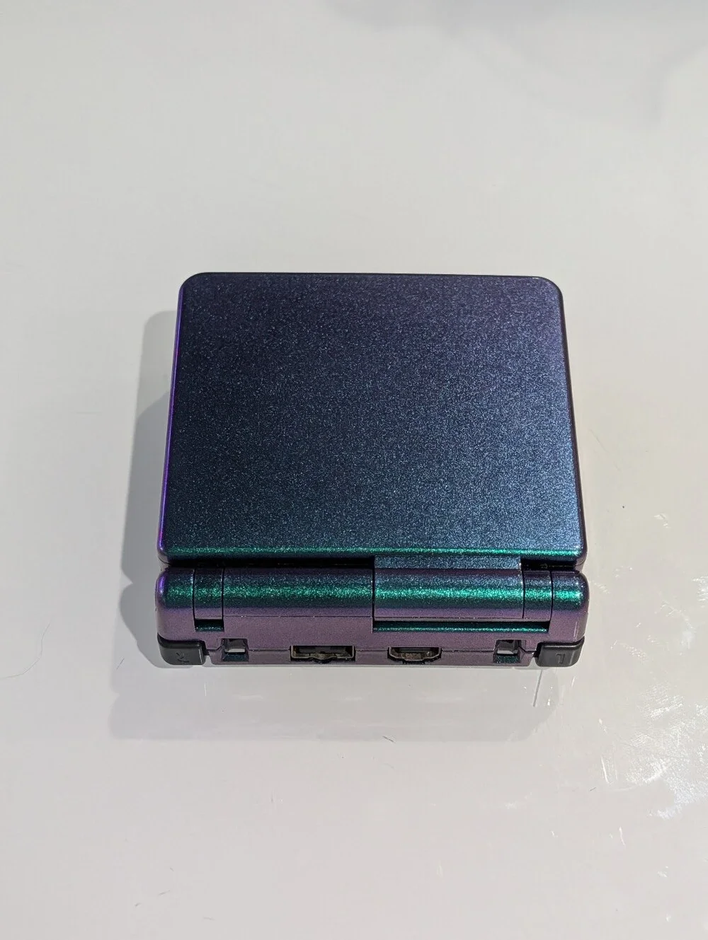 Metallic Green Purple Nintendo Game Boy Advance SP GBA SP System w v5 IPS Screen